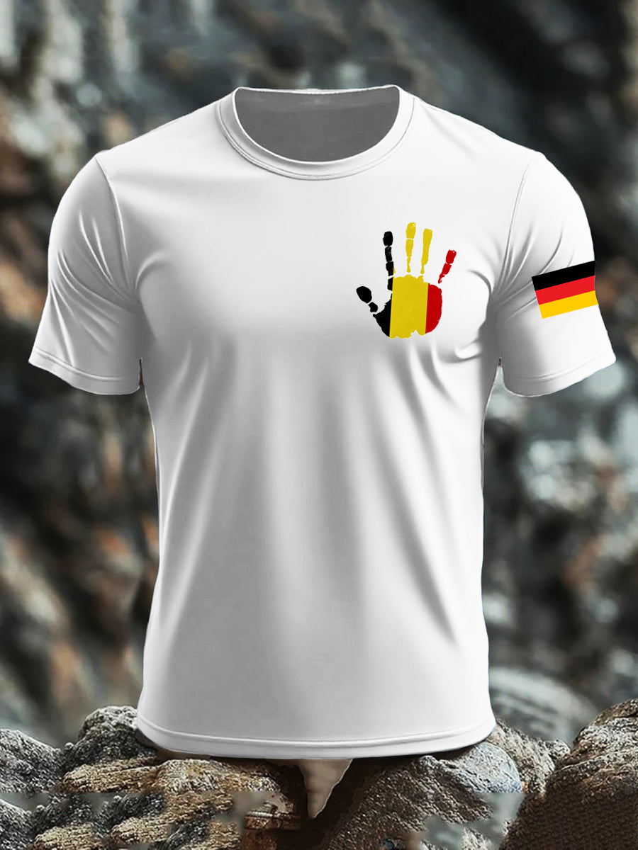 Bedrucktes T-Shirt mit deutscher Flagge für Frauen