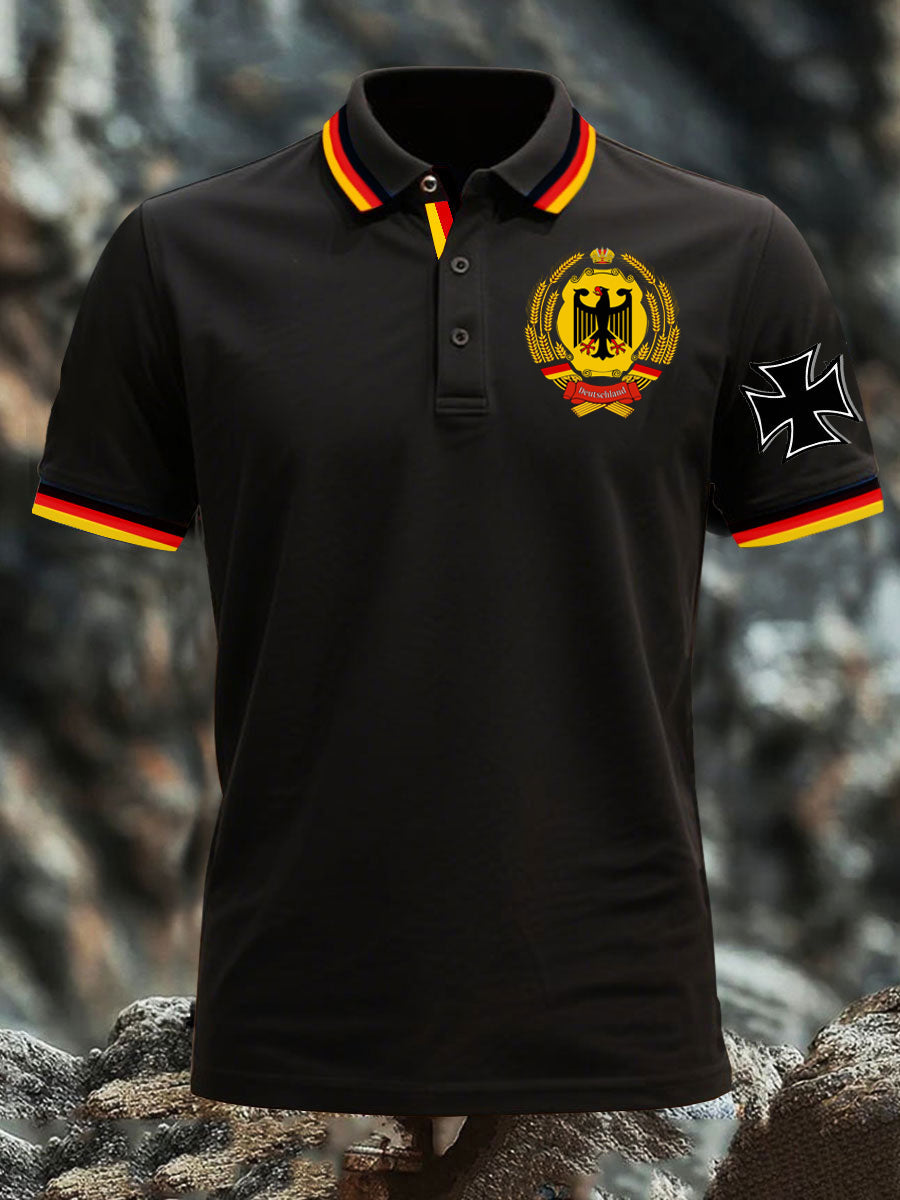 Deutschland bedrucktes Herren hemd