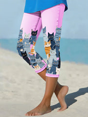 Leggings für Damen Jeans katze