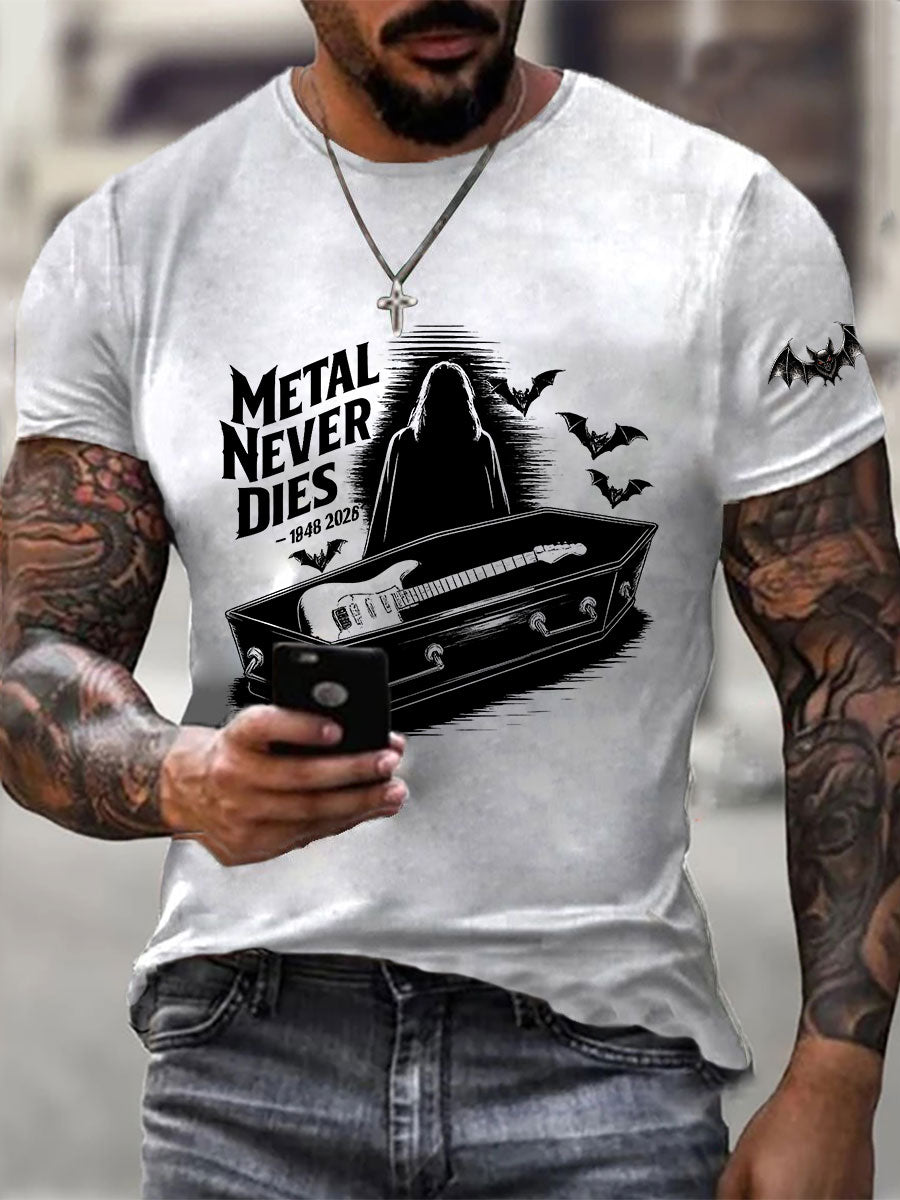 Herren prinz der Dunkelheit gedruckt lässig T-Shirt