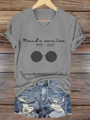 Frauen Mama Ich komme nach Hause Rock Legend Memorial T-Shirt