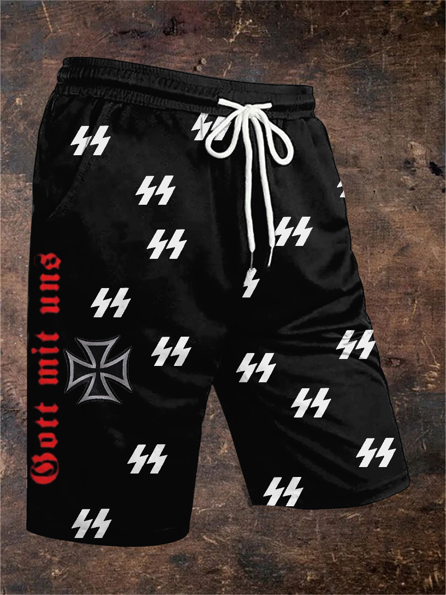 Herren Gott mit uns Bedruckte Shorts