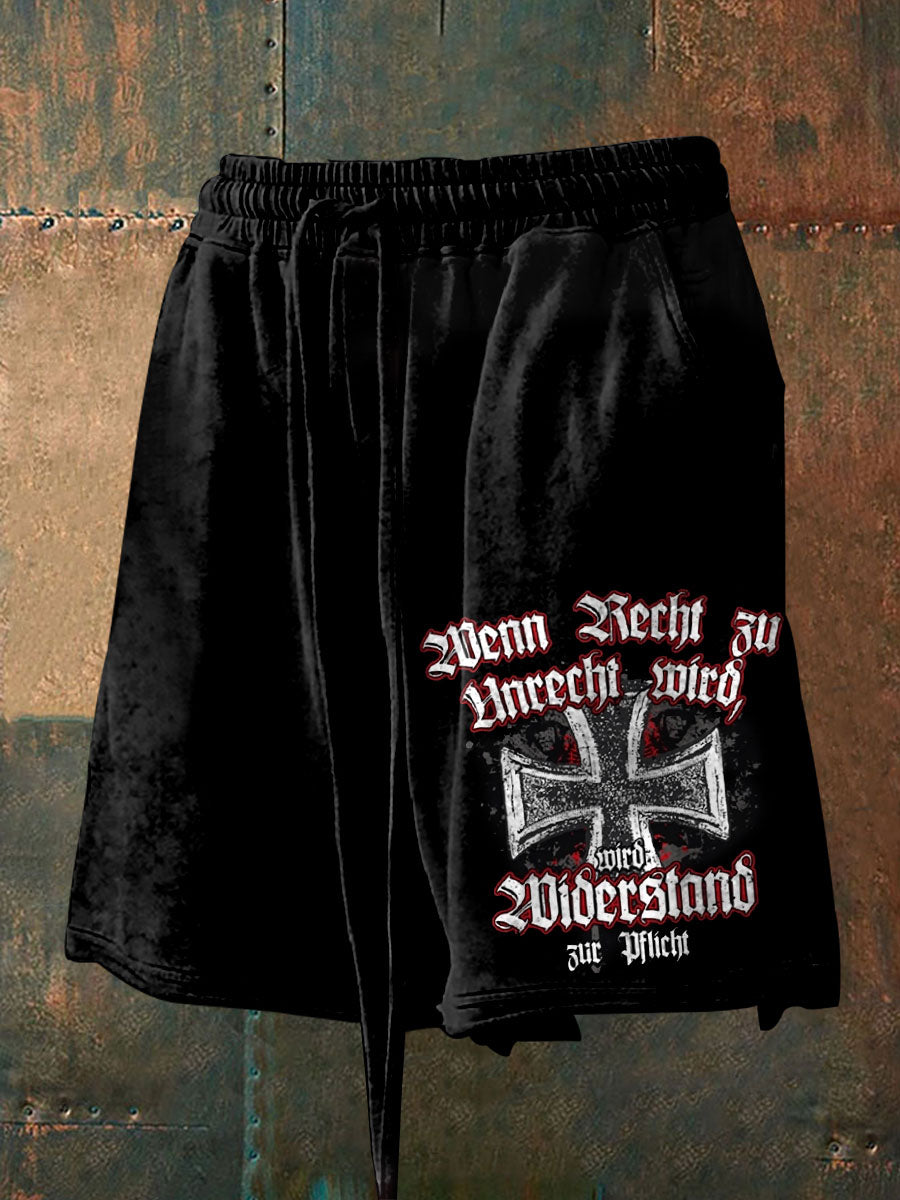 Herren Wenn Recht zu Unrecht wird Shorts
