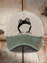 Unisex japanische Kunst Frosch kappe