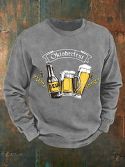 Herren CrewGerman Oktoberfest in München Print Sweatshirt