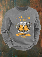 Herren CrewGerman Oktoberfest in München Print Sweatshirt