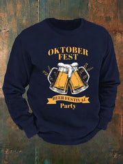 Herren CrewGerman Oktoberfest in München Print Sweatshirt
