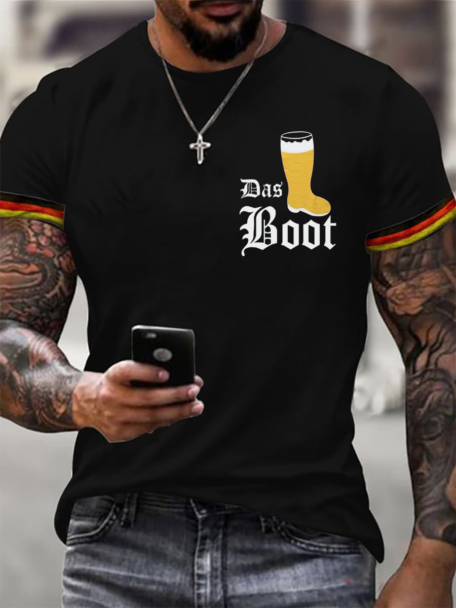 T-Shirt Das Boot Oktoberfest für Herren kurze Ärmel