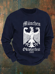 Herren CrewGerman Oktoberfest in München Print Sweatshirt