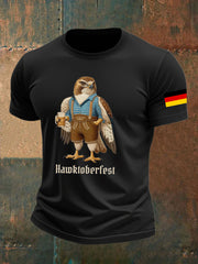 Deutsches Oktoberfest der Männer in München bedrucktes T-Shirt