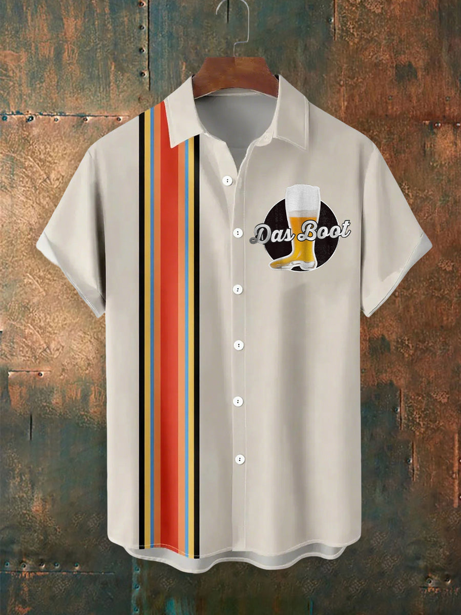 Herren Das Boot Oktoberfest Kurzarm Shirt