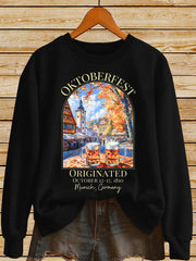 Frauen deutsches Oktoberfest in München Print Sweatshirt