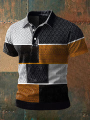 Herren Retro Western Geweih Print Casual Top