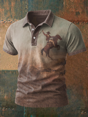 Bedruckte lässige Herren-Tops im westlichen Stil