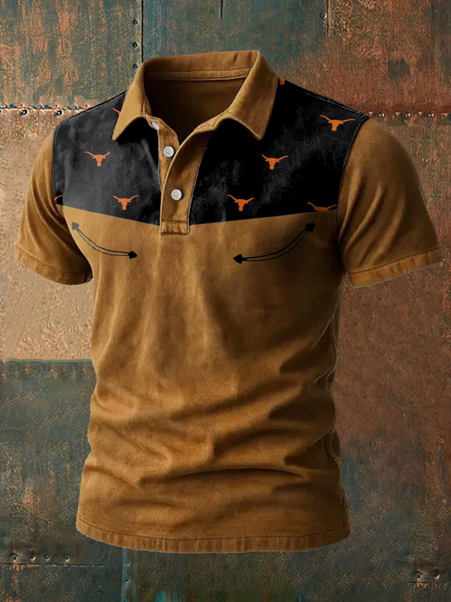 Bedruckte lässige Herren-Tops im westlichen Stil