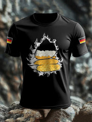 Herren Oktoberfest Print T-Shirt