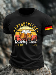 Herren Oktoberfest Bier Bedrucktes T-Shirt