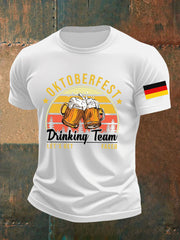 Herren Oktoberfest Bier Bedrucktes T-Shirt