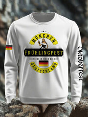 Herren Oktoberfest Print Sweatshirt
