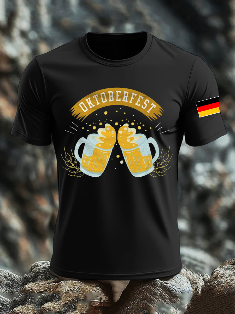 Herren CrewGerman Oktoberfest In München Bedrucktes T-Shirt