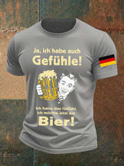 Herren Oktoberfest Bier Bedrucktes T-Shirt