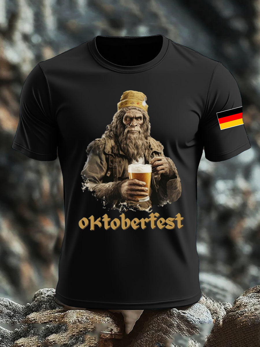 Herren CrewGerman Oktoberfest In München Bedrucktes T-Shirt