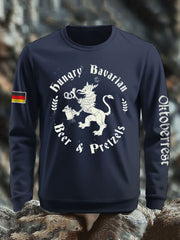 Herren Oktoberfest Print Sweatshirt