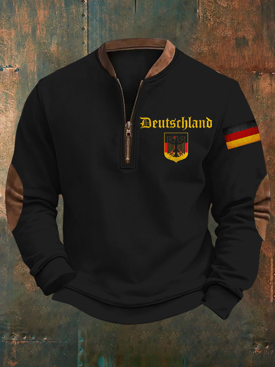 Herren Deutschland bedrucktes lässiges Sweatshirt