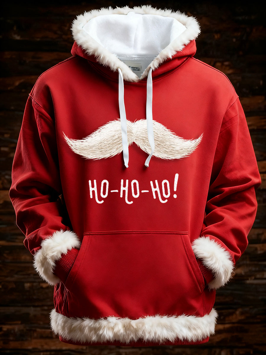 Herren Weihnachten Santa Ho Ho Ho Hoodie Übergroßer Hoodie