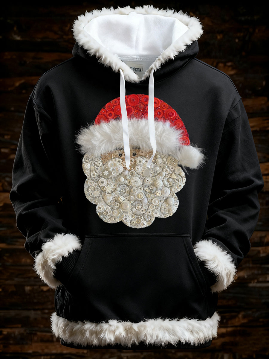Herren Weihnachts mann Kunst Übergroßer Hoodie