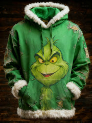 Herren Retro Weihnachten Grinch Bedruckt Hoodie