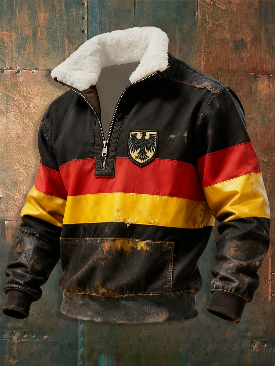 Herren Deutschland Design Reiß verschluss Hoodie