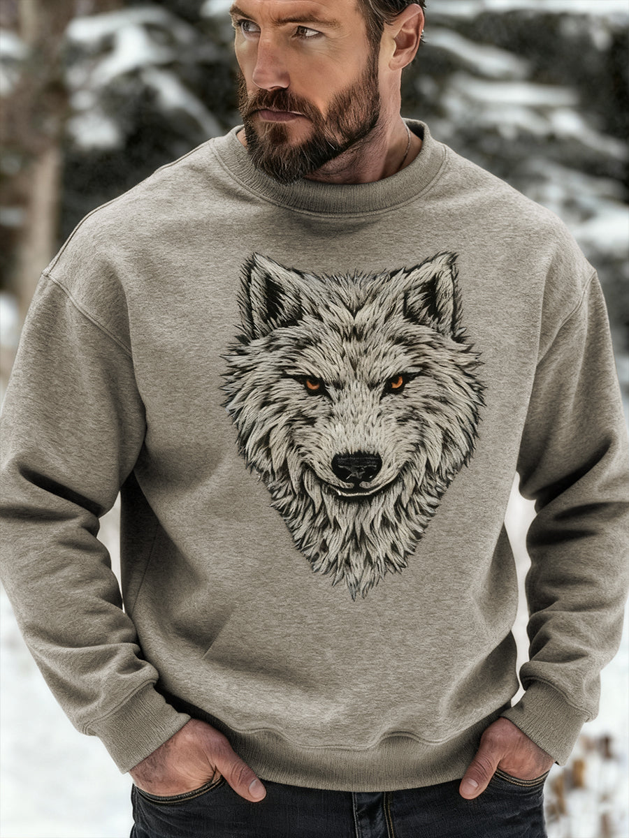 Herren Viking Wolf Sweatshirt