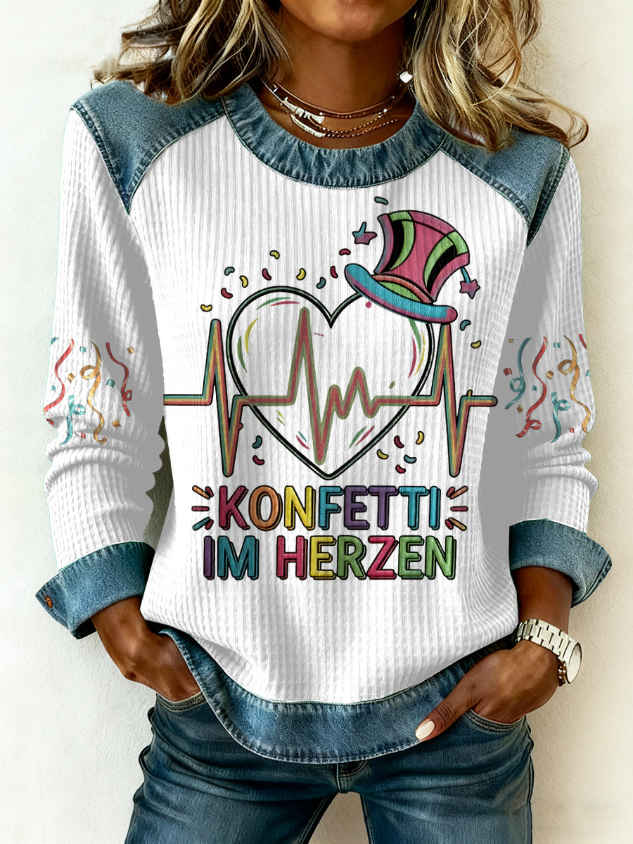 Frauen Kölner Karneval Casual Sweatshirt