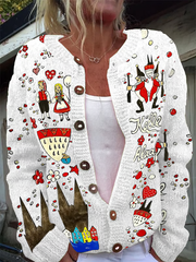 Damen Köln Karneval Freizeit Strickjacke Jacke