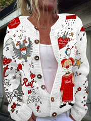 Strickjacke aus Kölner Karneval für Damen