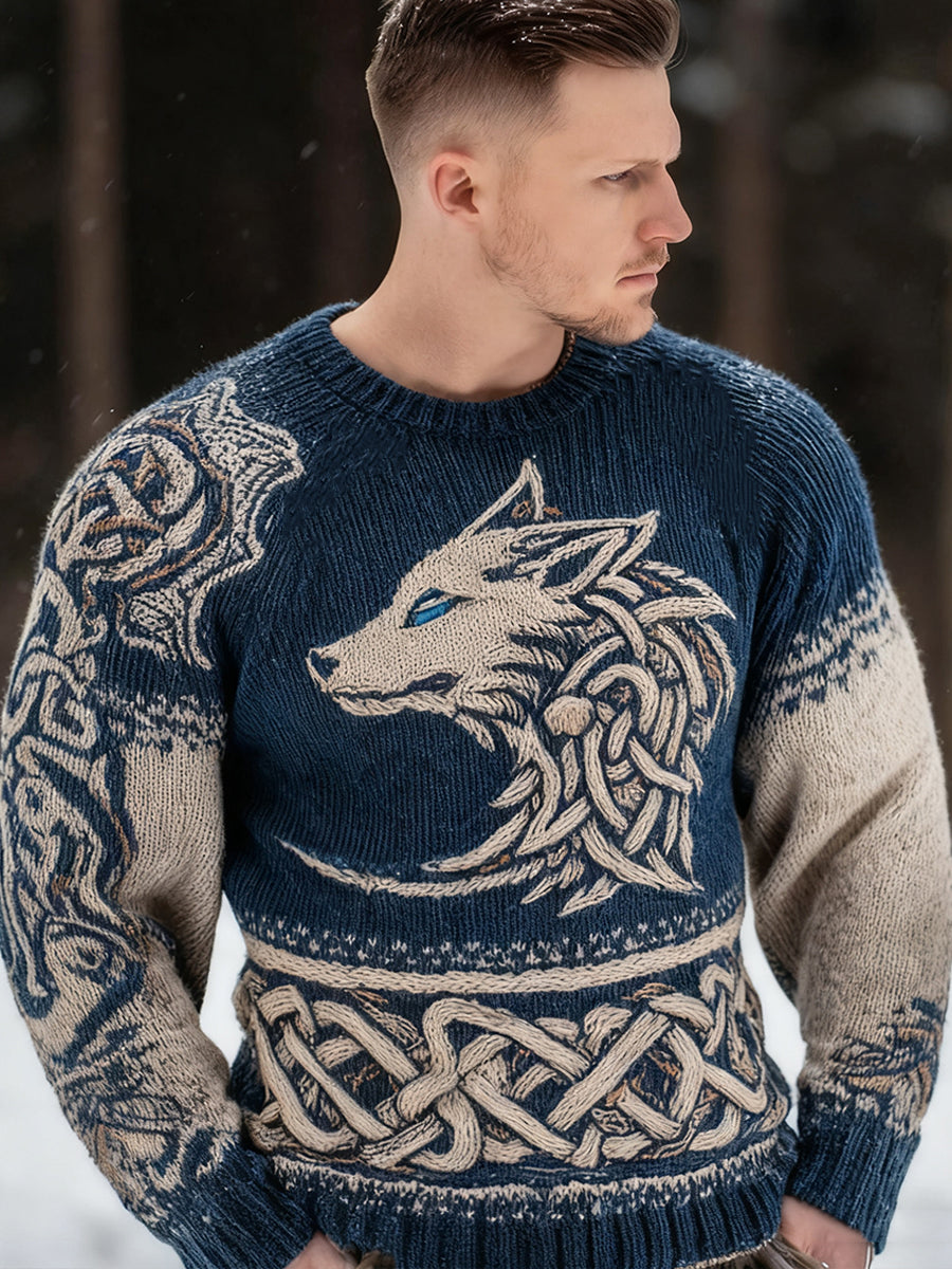 Herren Pullover im Viking-Stil