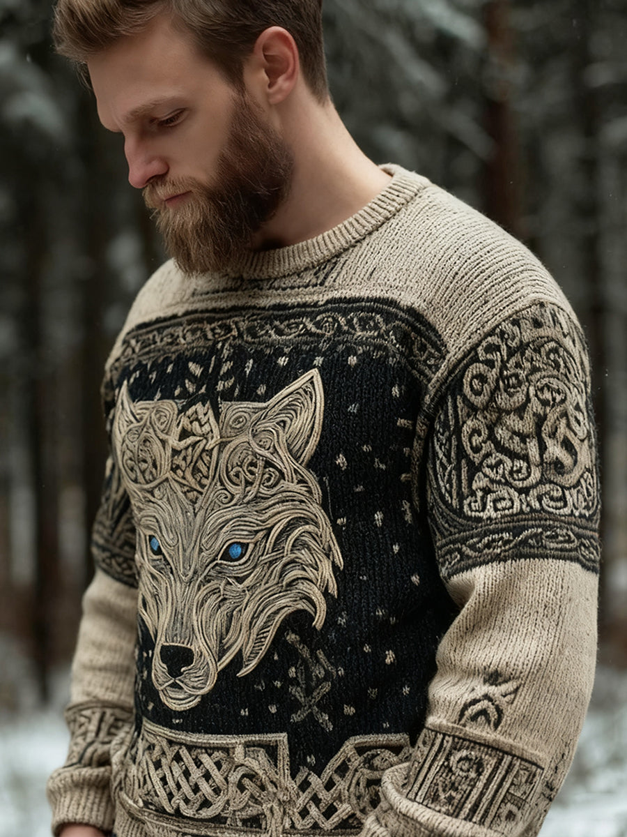 Herren Pullover im Viking-Stil