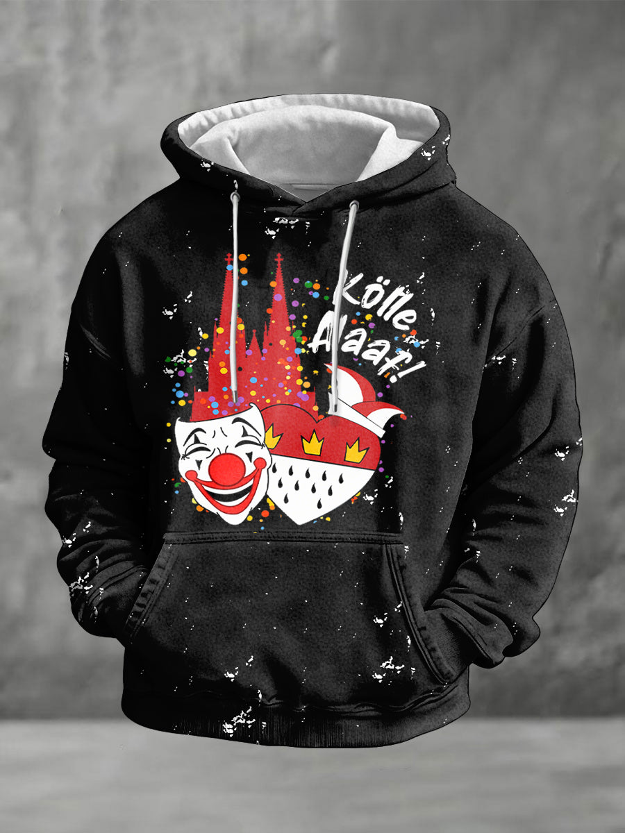 Herren Kölner Karneval Übergroßer Hoodie
