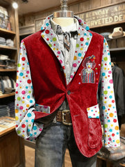 Herren Cologne Carnival Print Casual Anzüge