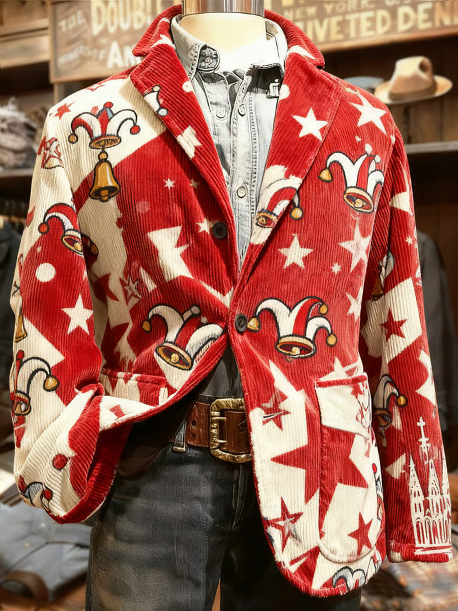 Herren Cologne Carnival Print Casual Anzüge