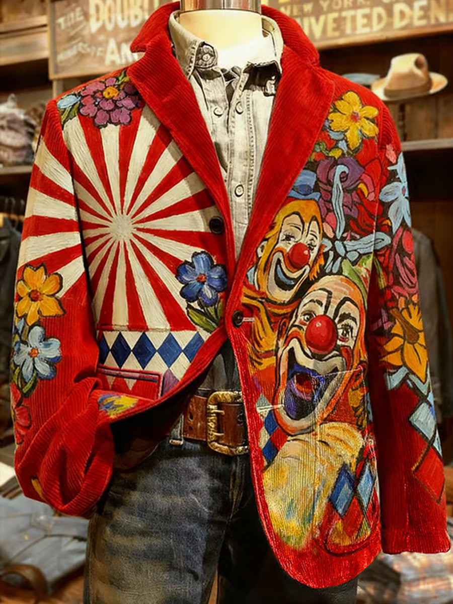 Herren Cologne Carnival Print Casual Anzüge