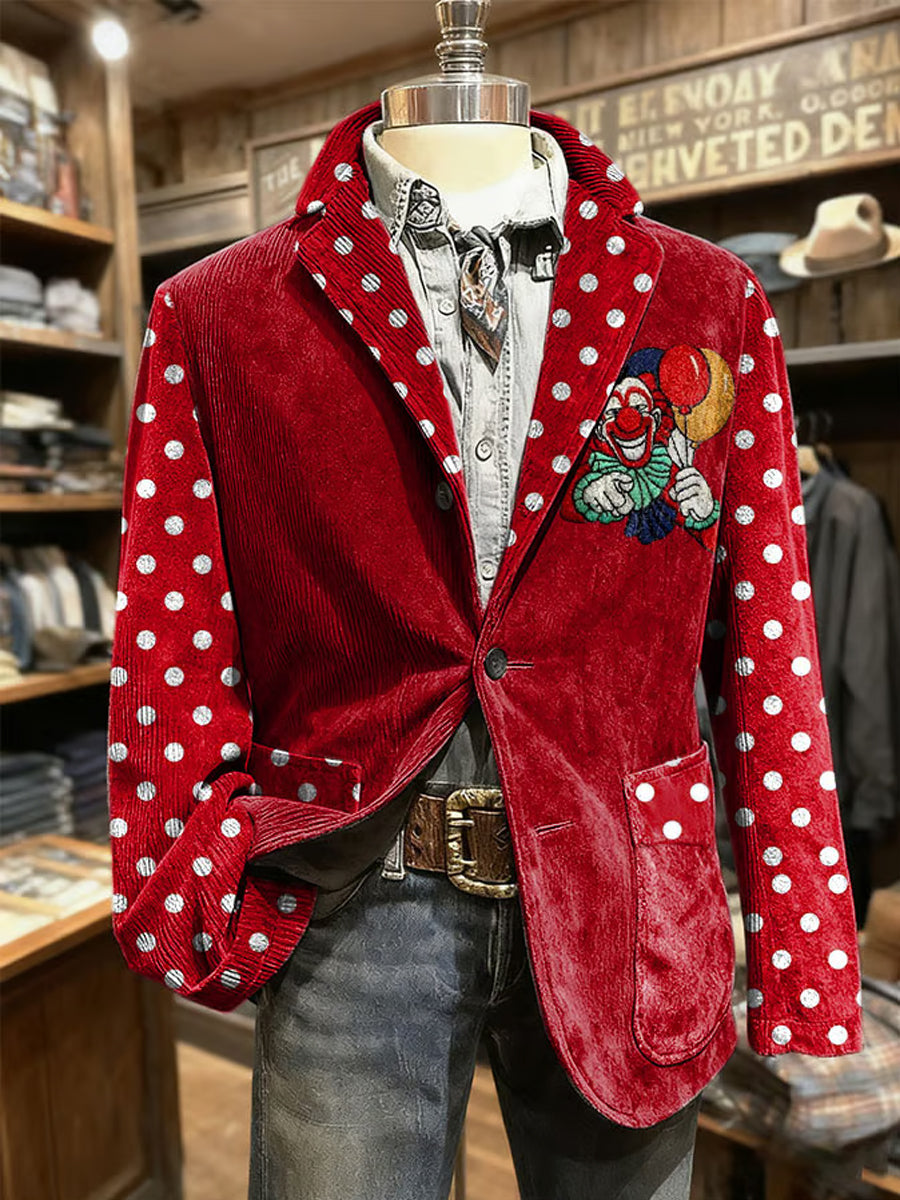 Herren Cologne Carnival Print Casual Anzüge