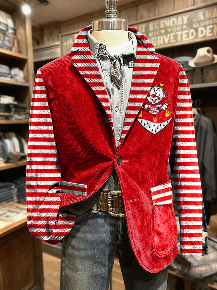 Herren Cologne Carnival Print Casual Anzüge