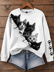 Damen Katzen Sweatshirts