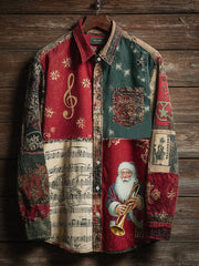 Herren Musik Weihnachts mann Vintage Shirts