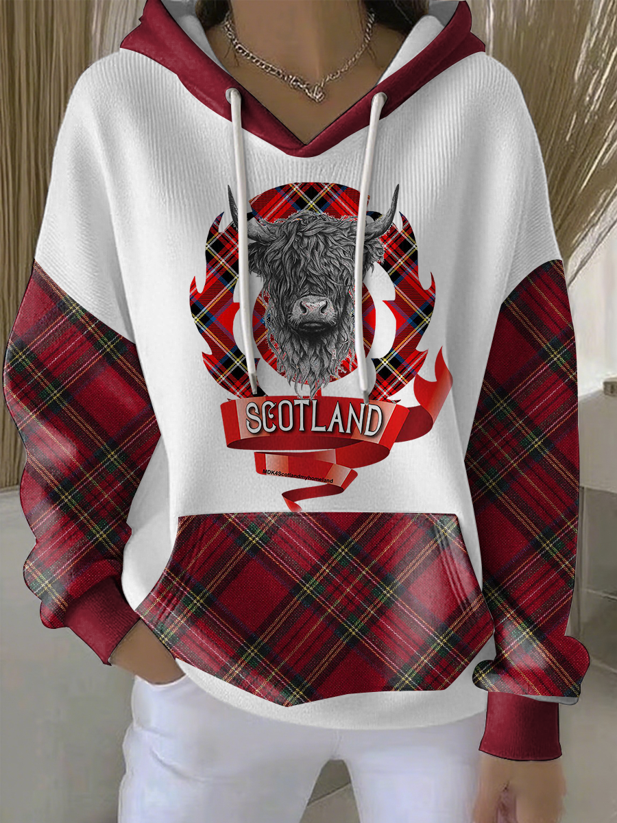 Frauen Schottland Highland Kuh Hoodie