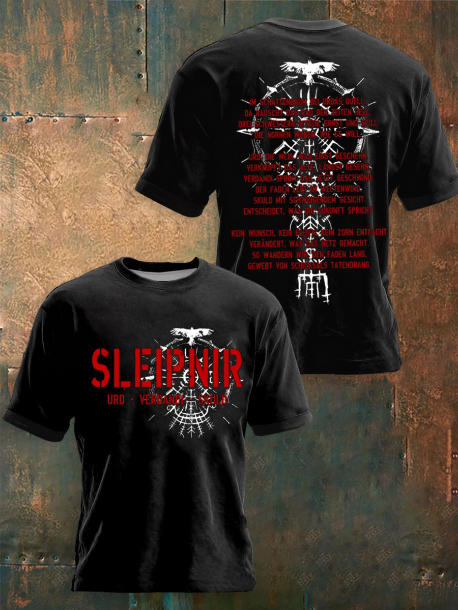 Herren-T-Shirt mit kurzen Ärmeln Sleipnir Rock Band