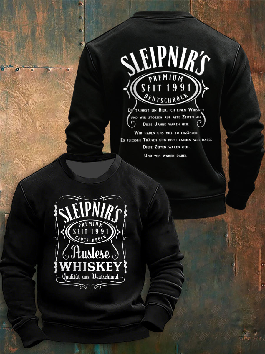 Herren Sleipnir Rock Band Crew Hals Sweatshirt