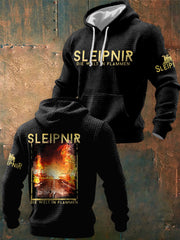 Herren Sleipnir Rock Band Karierte Baumwolle Hoodie